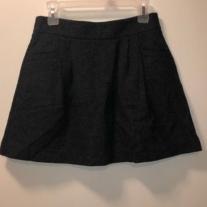 Lined wool skirt
